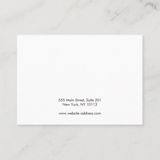 Zodiac Moon Phase Horizontale Oorring Display Visitekaartje (Achterkant)