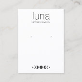 Zodiac Moon Phase met juwelier Display Visitekaartje (Voorkant)