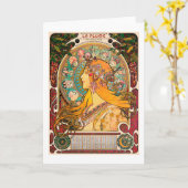 Zodiac, Mucha Kaart (Gele Bloem)