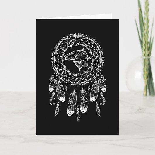 Zodiac Native American Zalm Kaart (Voorkant)