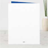 Zodiac Old World Birthday Sun Signs Blue + Name Kaart (Achterkant)