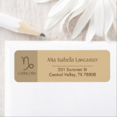 Zodiac - Onderteken Steenbok Retouradres Labels (Insitu)