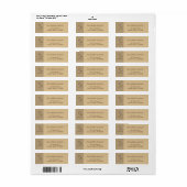 Zodiac - Onderteken Steenbok Retouradres Labels (Full Sheet)