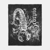Zodiac Oud Schorpioen Fleece Deken (Voorkant)