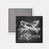 Zodiac Oud Vissen Magneet (Voorkant / Achterkant)