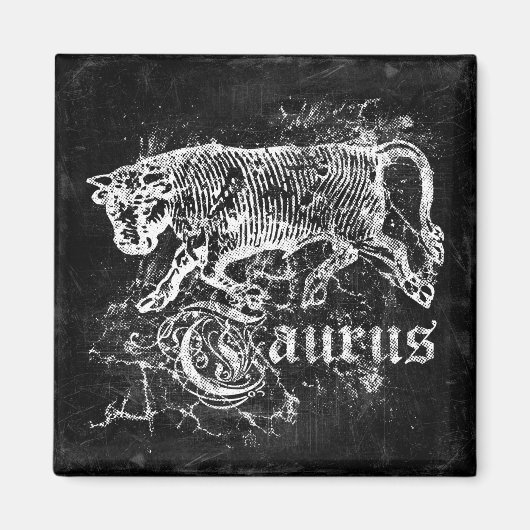 Zodiac Oude Stier Magneet (Voorkant)