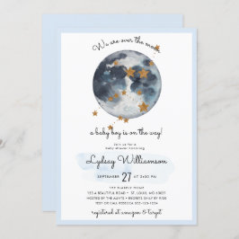 Zodiac over het Baby shower van de maan Kaart