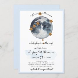 Zodiac over het Baby shower van de maan Kaart