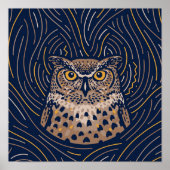Zodiac Owl Animal Print | Owl Print (Voorkant)