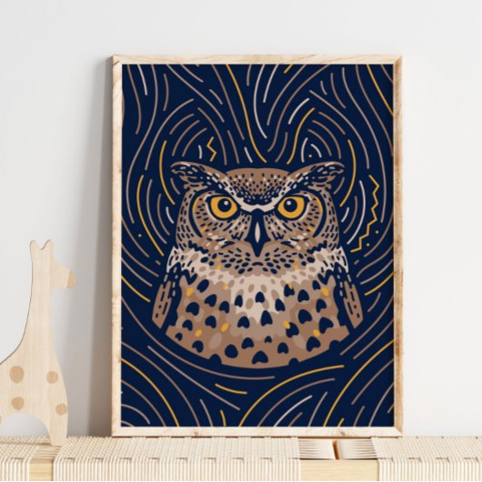 Zodiac Owl Animal Print | Owl Print