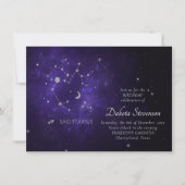 Zodiac Paarse Boogschutter | Astrologie Horoscoop Kaart (Voorkant)