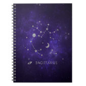 Zodiac Paarse Boogschutter | Astrologie Horoscoop Notitieboek (Voorkant)