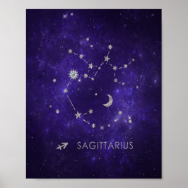 Zodiac Paarse Boogschutter | Astrologie Horoscoop Poster