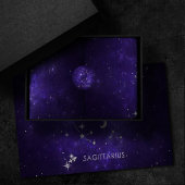 Zodiac Paarse Boogschutter | Astrologie Horoscoop Ronde Sticker