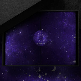 Zodiac Paarse Boogschutter | Astrologie Horoscoop Ronde Sticker