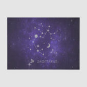 Zodiac Paarse Boogschutter | Astrologie Horoscoop Tissuepapier (Voorkant)
