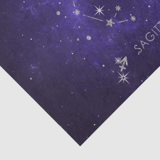 Zodiac Paarse Boogschutter | Astrologie Horoscoop Tissuepapier (Detail)