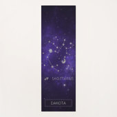 Zodiac Paarse Boogschutter | Astrologie Horoscoop Yogamat (Voorkant)