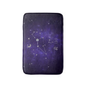 Zodiac Paarse Leeuw | Kosmische Astrologie Horosco Badmat (Voorkant Verticaal)