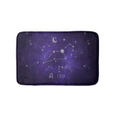 Zodiac Paarse Leeuw | Kosmische Astrologie Horosco Badmat (Voorkant)