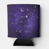 Zodiac Paarse Leeuw | Kosmische Astrologie Horosco Blikjeskoeler (Achterkant)