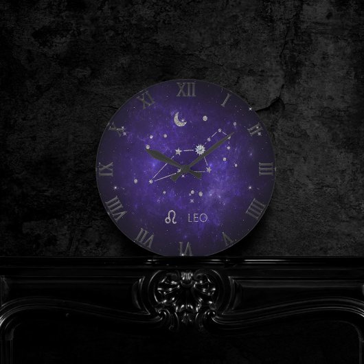 Zodiac Paarse Leeuw | Kosmische Astrologie Horosco Ronde Klok