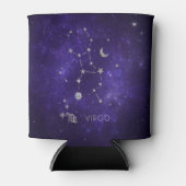 Zodiac Paarse Maagd | Kosmische Astrologie Horosco Blikjeskoeler (Voorkant)