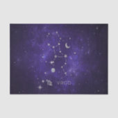 Zodiac Paarse Maagd | Kosmische Astrologie Horosco Tissuepapier (Voorkant)