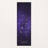 Zodiac Paarse Maagd | Kosmische Astrologie Horosco Yogamat (Voorkant)