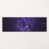 Zodiac Paarse Ram | Kosmische Astrologie Horoscoop Yogamat (Achterkant (horizontaal))