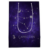 Zodiac Paarse Steenbok | Astrologie Horoscoop Medium Cadeauzakje (Achterkant)