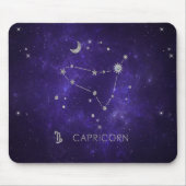 Zodiac Paarse Steenbok | Astrologie Horoscoop Muismat (Voorkant)