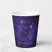 Zodiac Paarse Steenbok | Astrologie Horoscoop Papieren Bekers (Voorkant)