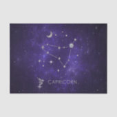 Zodiac Paarse Steenbok | Astrologie Horoscoop Tissuepapier (Voorkant)