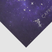 Zodiac Paarse Steenbok | Astrologie Horoscoop Tissuepapier (Detail)