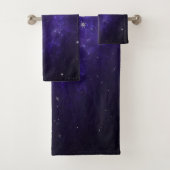 Zodiac Paarse sterren | Kosmische Astrologie Horos Bad Handdoek (Insitu)