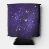 Zodiac Paarse Taurus | Kosmische Astrologie Horosc Blikjeskoeler (Voorkant)