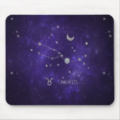 Zodiac Paarse Taurus | Kosmische Astrologie Horosc Muismat (Voorkant)