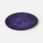 Zodiac Paarse Taurus | Kosmische Astrologie Horosc Papieren Bordje (Gekanteld)