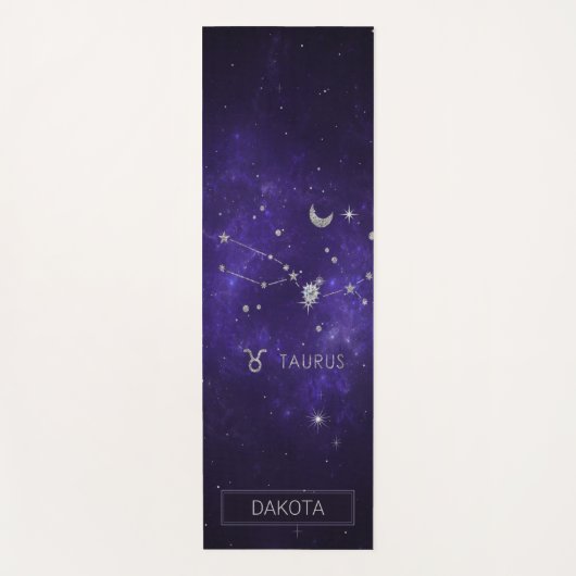 Zodiac Paarse Taurus | Kosmische Astrologie Horosc Yogamat (Voorkant)