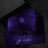 Zodiac Paarse Tweeling | Kosmische Astrologie Horo Ronde Sticker