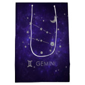 Zodiac Paarse Tweelingen | Kosmische Astrologie Ho Medium Cadeauzakje (Achterkant)