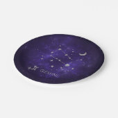 Zodiac Paarse Tweelingen | Kosmische Astrologie Ho Papieren Bordje (Gekanteld)