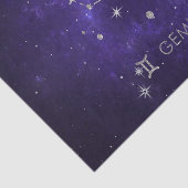 Zodiac Paarse Tweelingen | Kosmische Astrologie Ho Tissuepapier (Detail)