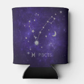 Zodiac Paarse Vissen | Kosmische Astrologie Horosc Blikjeskoeler (Achterkant)