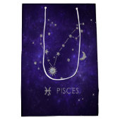 Zodiac Paarse Vissen | Kosmische Astrologie Horosc Medium Cadeauzakje (Achterkant)