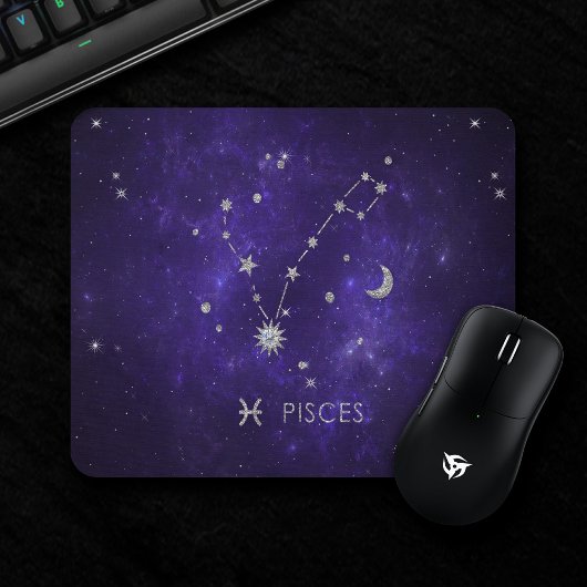 Zodiac Paarse Vissen | Kosmische Astrologie Horosc Muismat