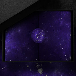 Zodiac Paarse Vissen | Kosmische Astrologie Horosc Ronde Sticker