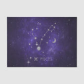 Zodiac Paarse Vissen | Kosmische Astrologie Horosc Tissuepapier (Voorkant)