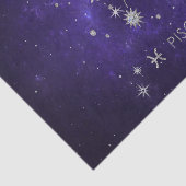 Zodiac Paarse Vissen | Kosmische Astrologie Horosc Tissuepapier (Detail)